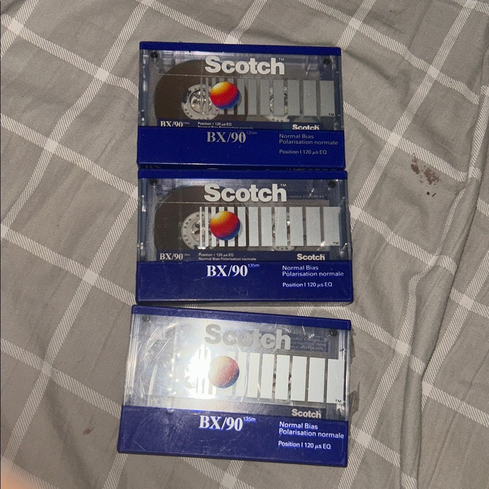 Scotch BX/90 New‎ & Sealed Vintage 90 Minute Blank Cassette Tape Normal Bias